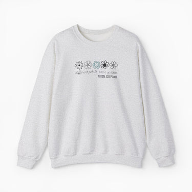 Autism Sweatshirt - Different Petals Same Garden Flower Sketches Sweatshirt - Daily Bloom