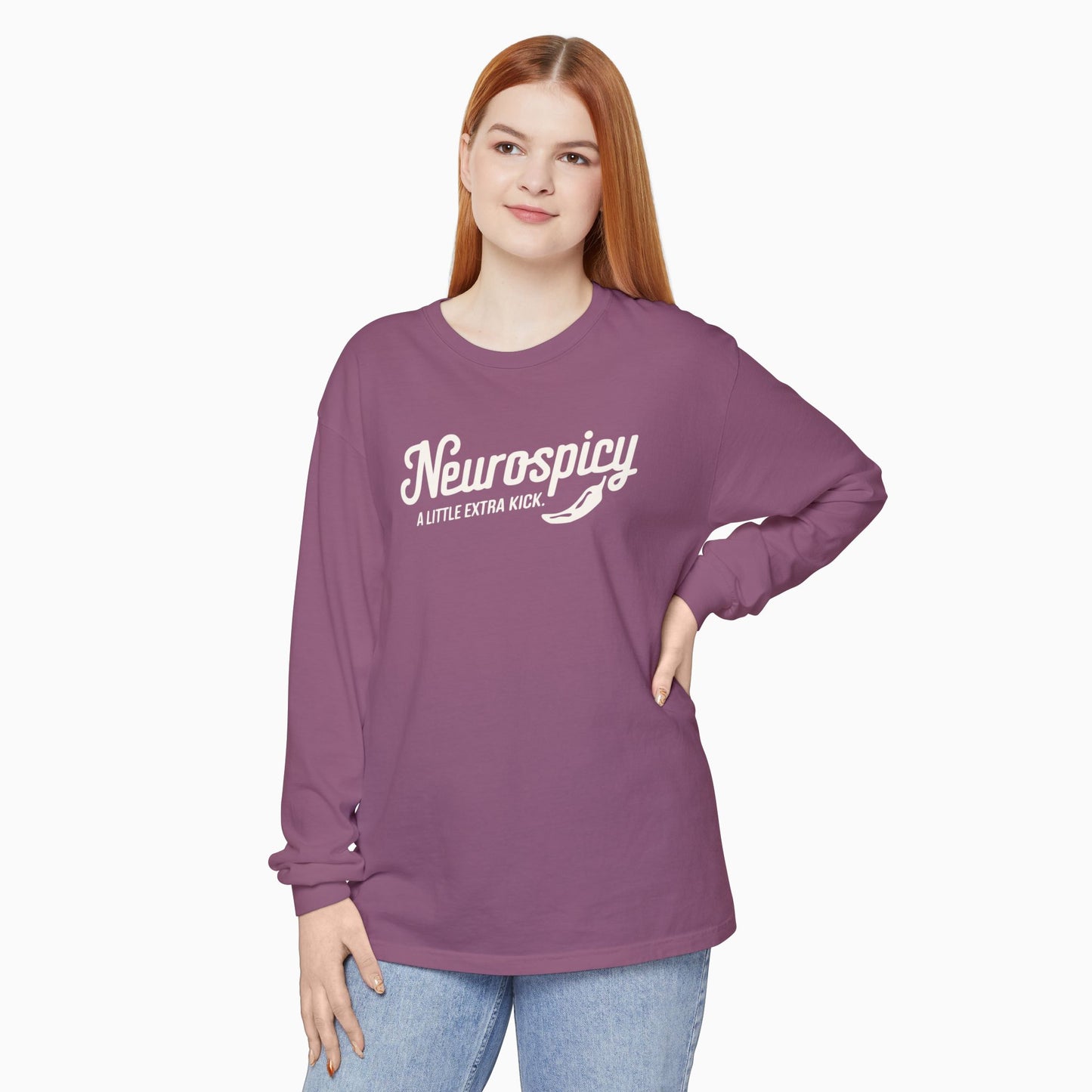 Neurospicy Comfort Colors Long Sleeve T-Shirt