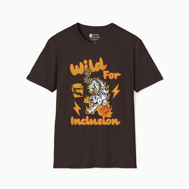 Autism T-Shirt - Wild For Inclusion Mom's Club Tag Free Tee - Daily Bloom
