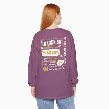 Autism Long - sleeve - Together We Bloom Comfort Colors Long Sleeve T-Shirt - Daily Bloom
