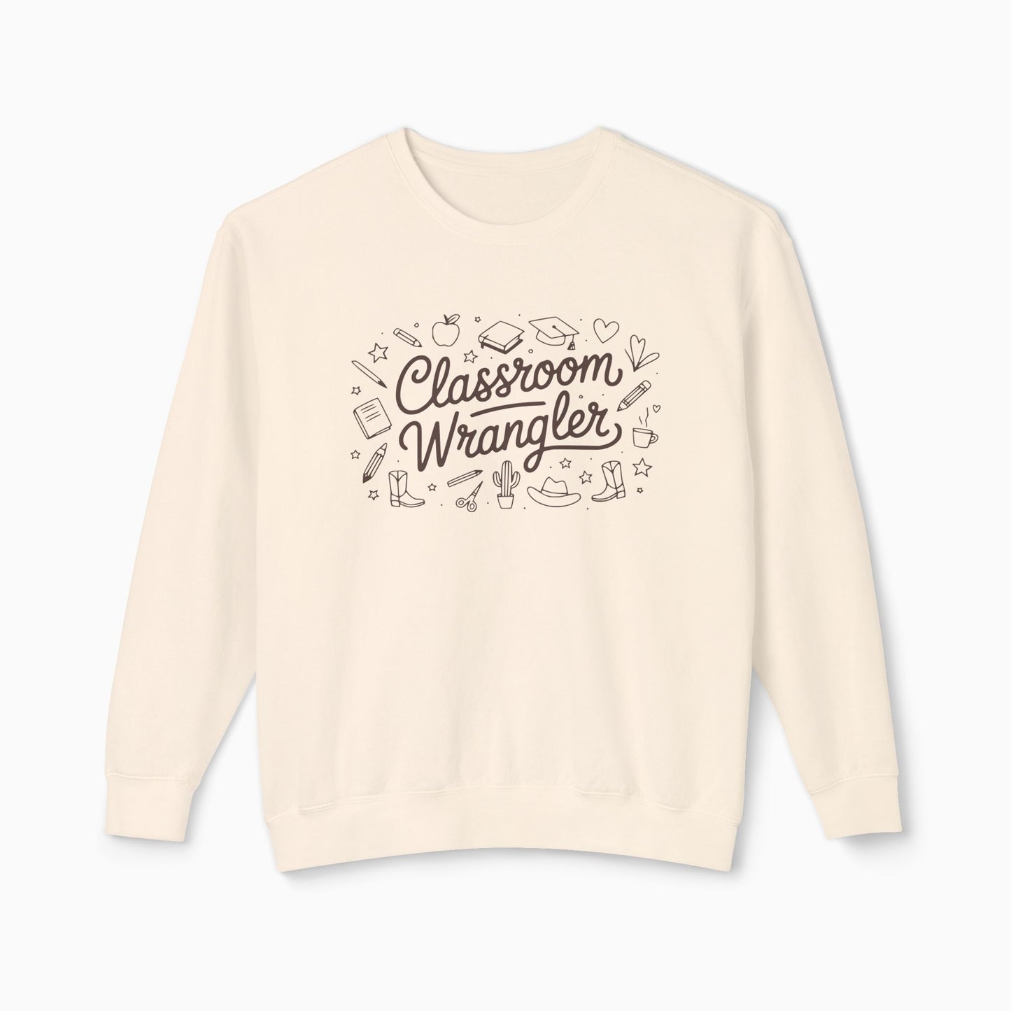 Classroom Wrangler Comfort Colors Lightweight Sweatshirt