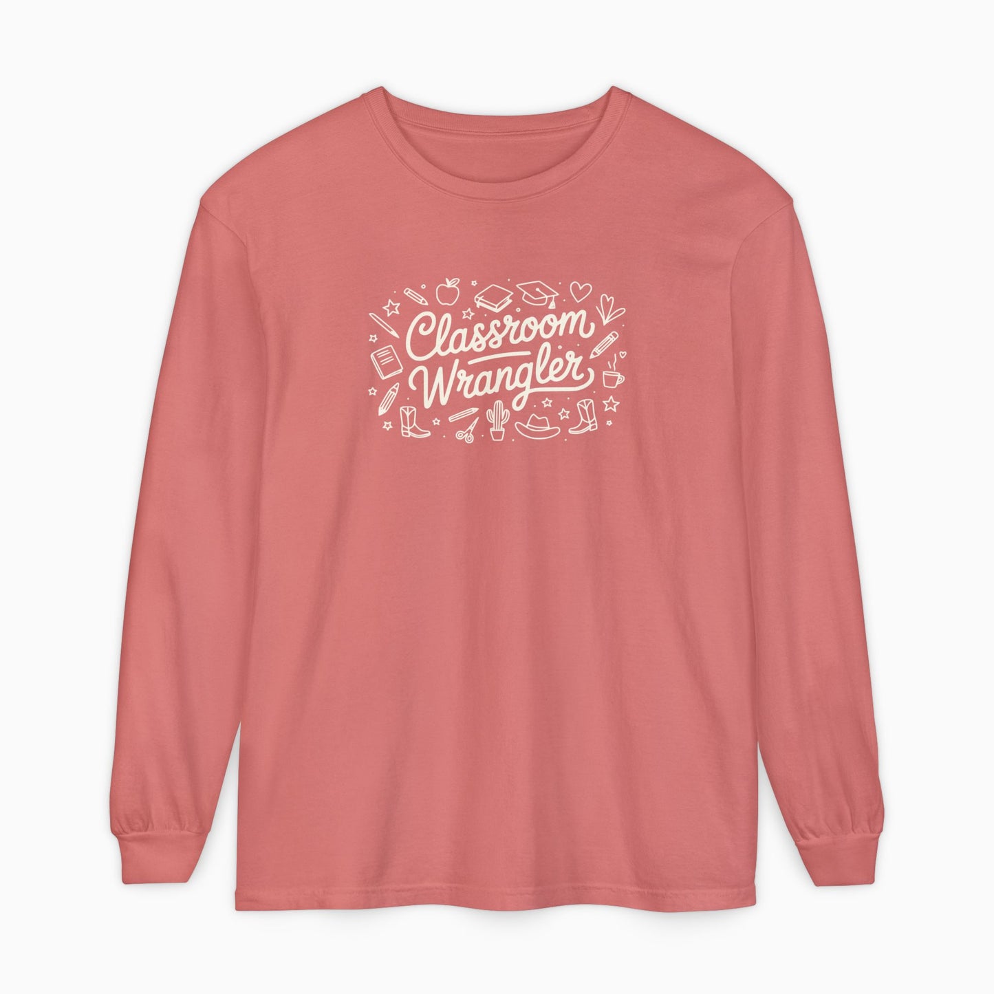 Classroom Wrangler Comfort Colors Long Sleeve T-Shirt