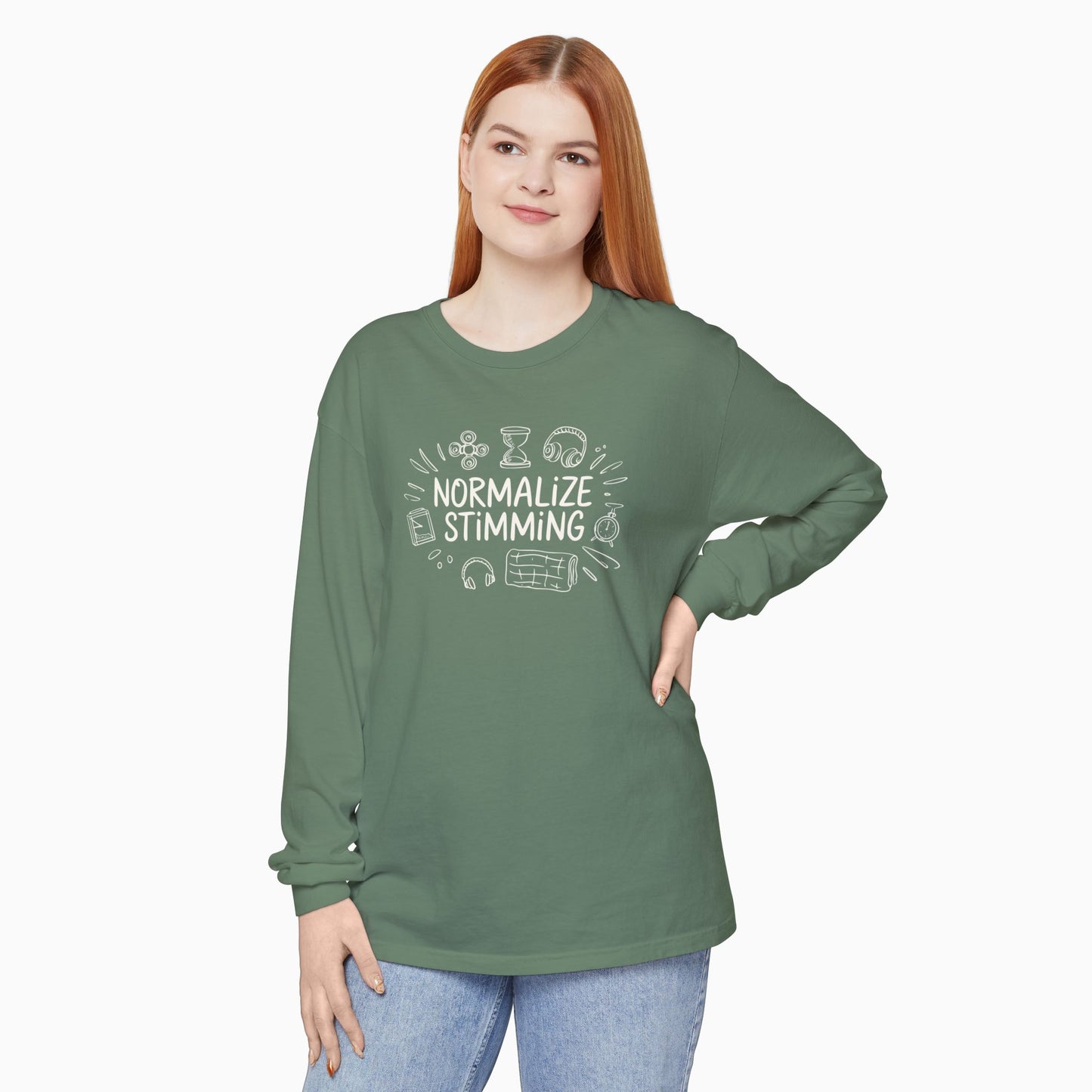 Normalize Stimming Comfort Colors Long Sleeve T-Shirt