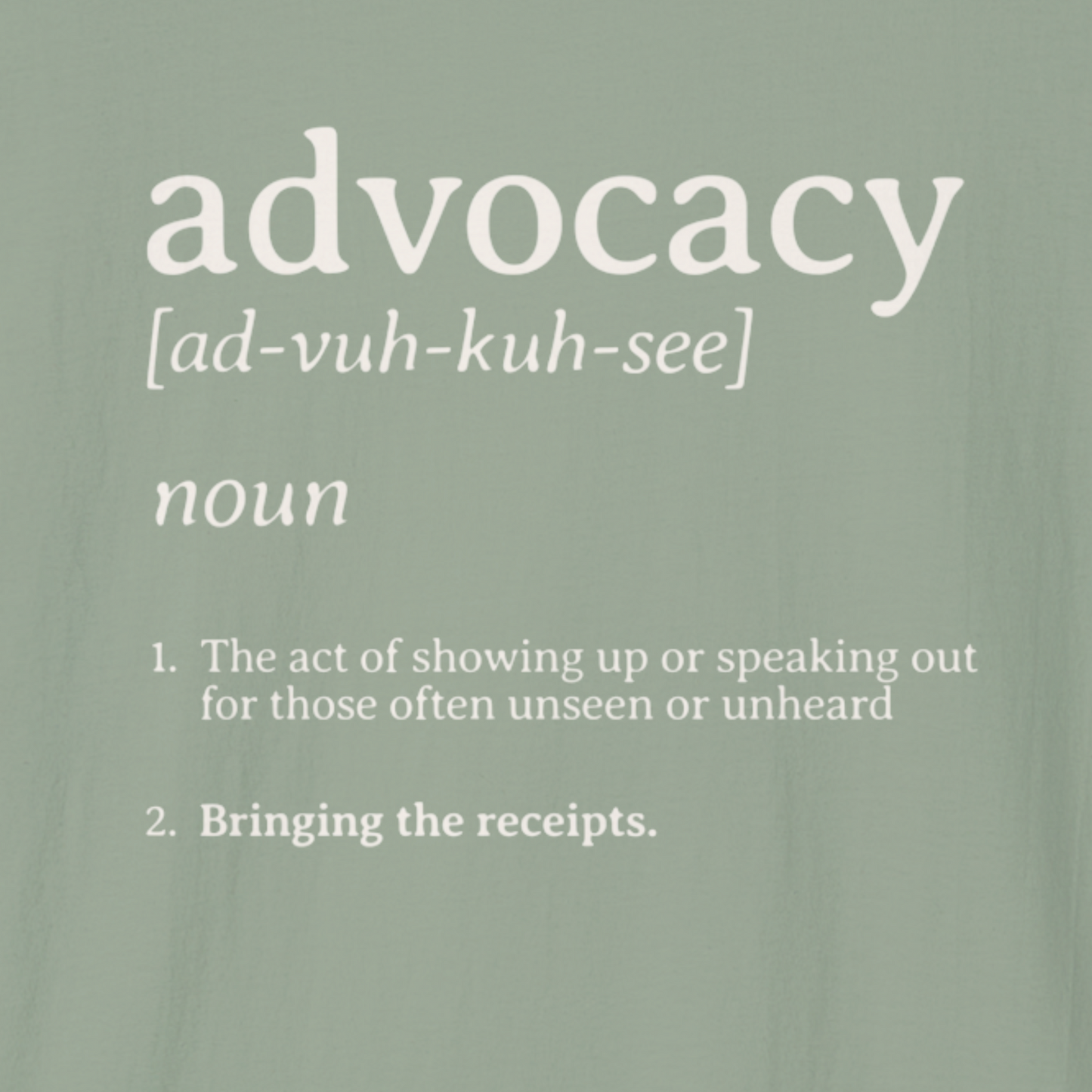 Advocacy Definition Tee