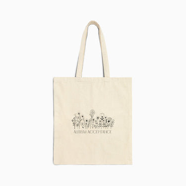 Autism Bags - Autism Acceptance Wildflowers Tote Bag - Daily Bloom