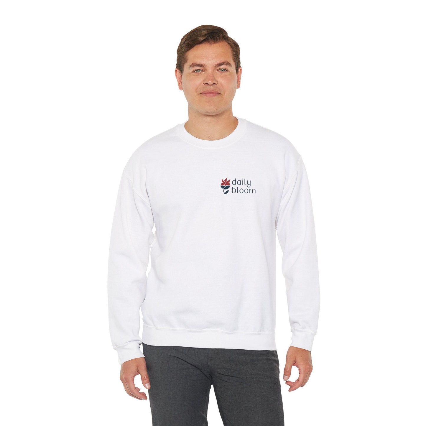 Daily Bloom Logo Sweatshirt-Neurodiversity, ADHD & Autism Awareness & Acceptance by Daily Bloom