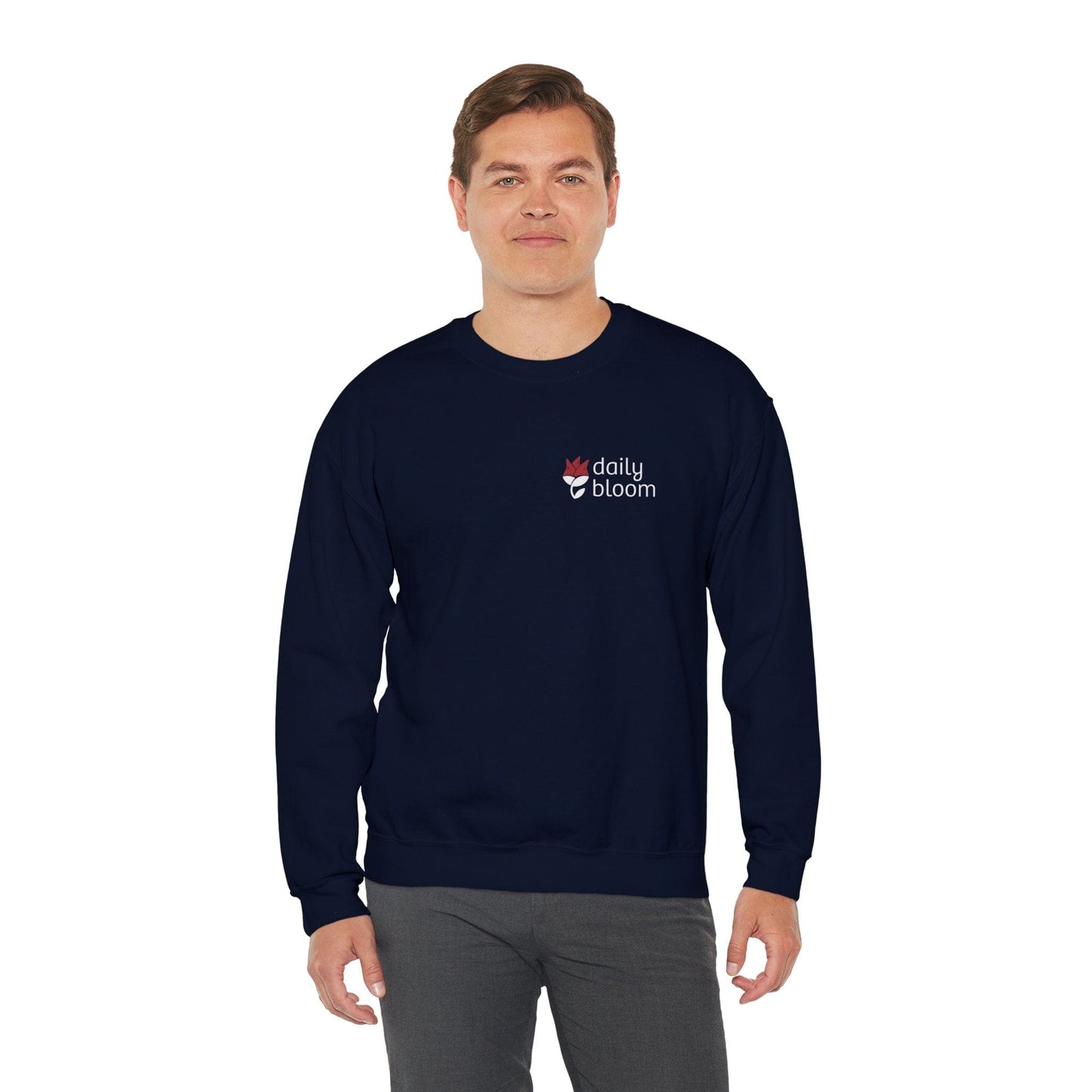 Daily Bloom Logo Sweatshirt-Neurodiversity, ADHD & Autism Awareness & Acceptance by Daily Bloom