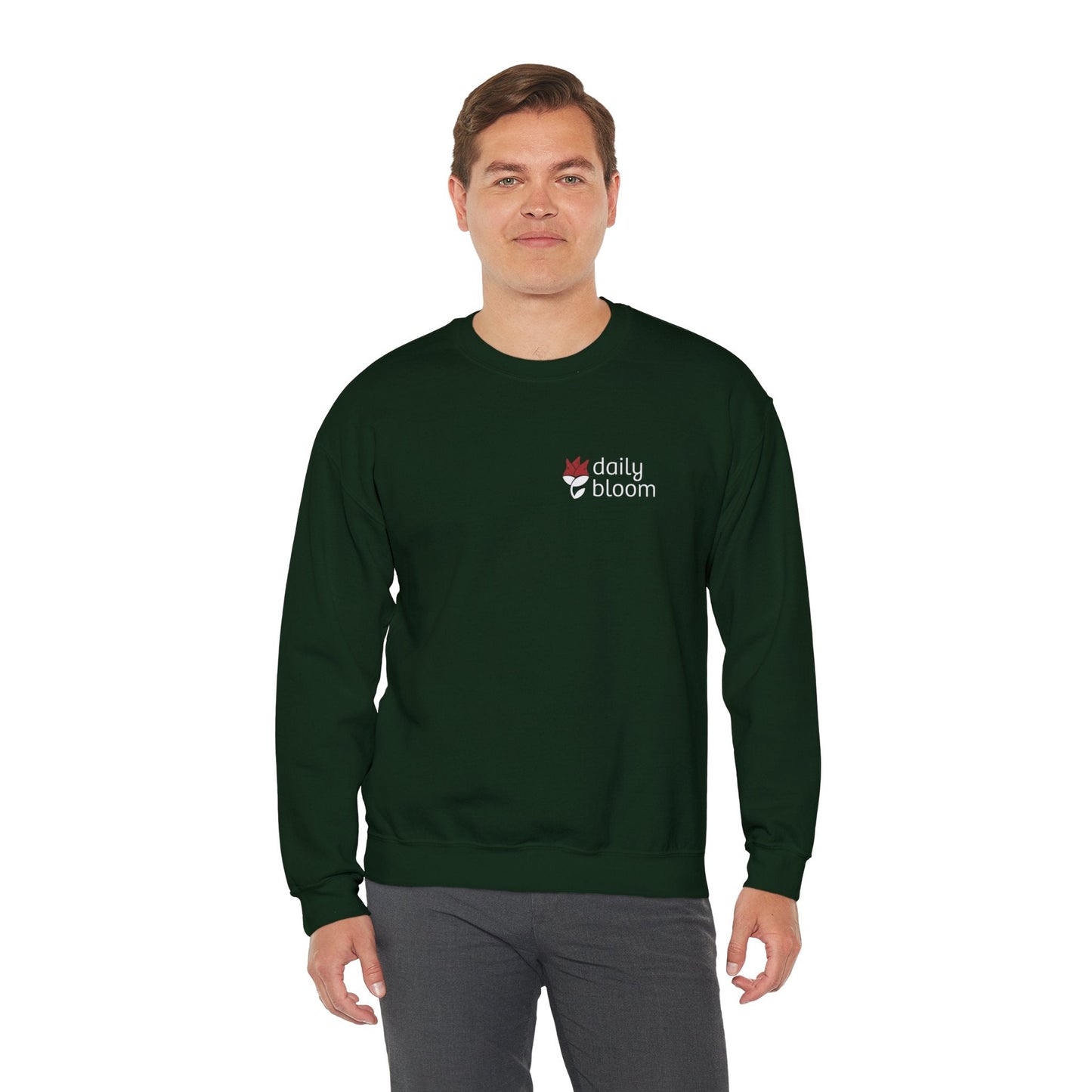Daily Bloom Logo Sweatshirt-Neurodiversity, ADHD & Autism Awareness & Acceptance by Daily Bloom