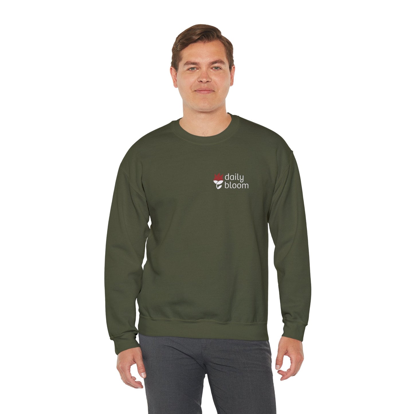 Daily Bloom Logo Sweatshirt-Neurodiversity, ADHD & Autism Awareness & Acceptance by Daily Bloom
