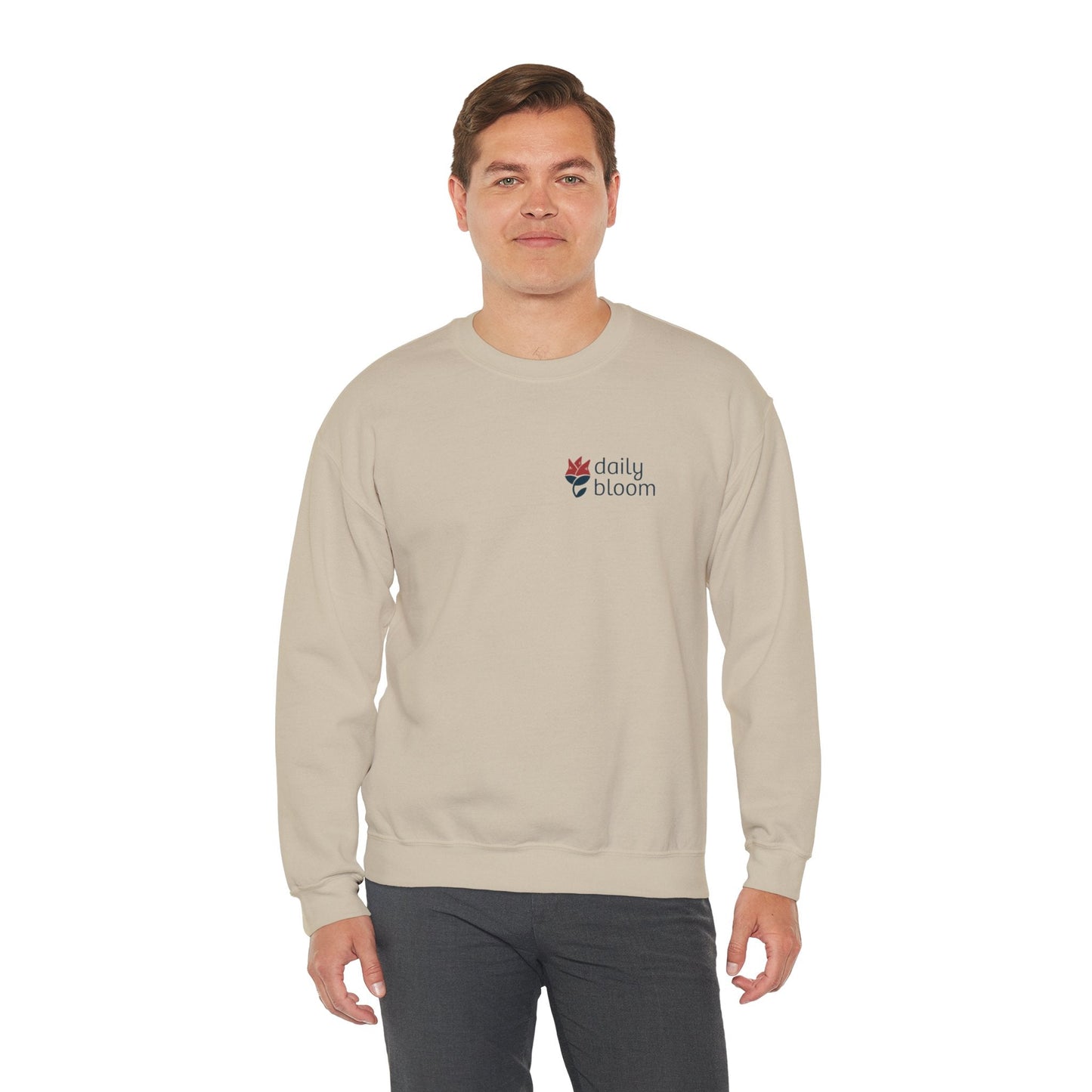Daily Bloom Logo Sweatshirt-Neurodiversity, ADHD & Autism Awareness & Acceptance by Daily Bloom