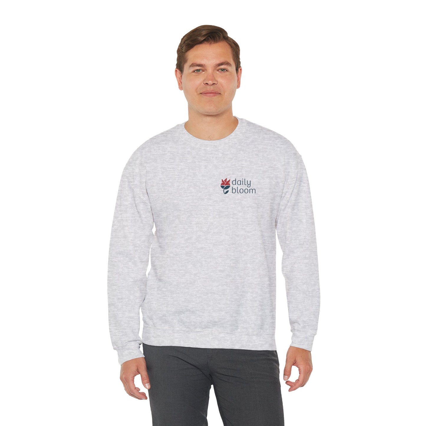 Daily Bloom Logo Sweatshirt-Neurodiversity, ADHD & Autism Awareness & Acceptance by Daily Bloom