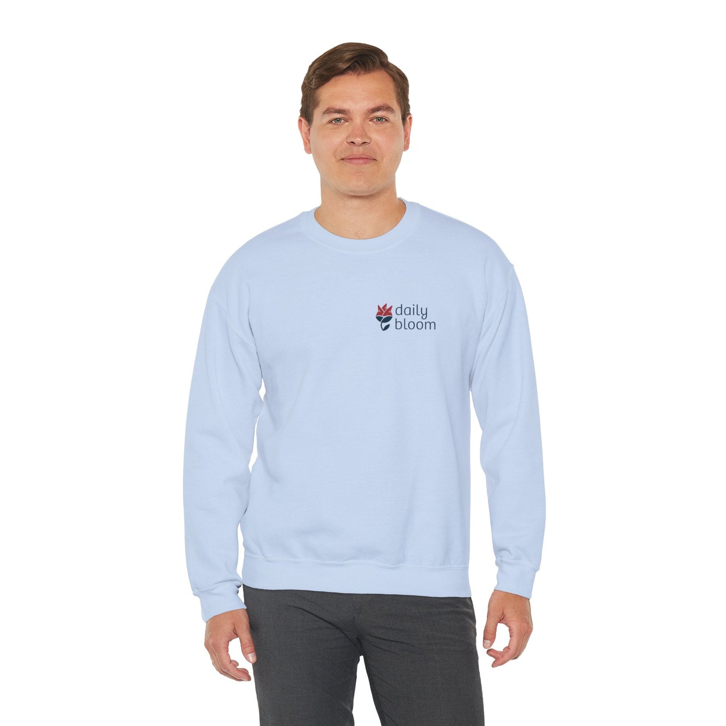 Daily Bloom Logo Sweatshirt-Neurodiversity, ADHD & Autism Awareness & Acceptance by Daily Bloom
