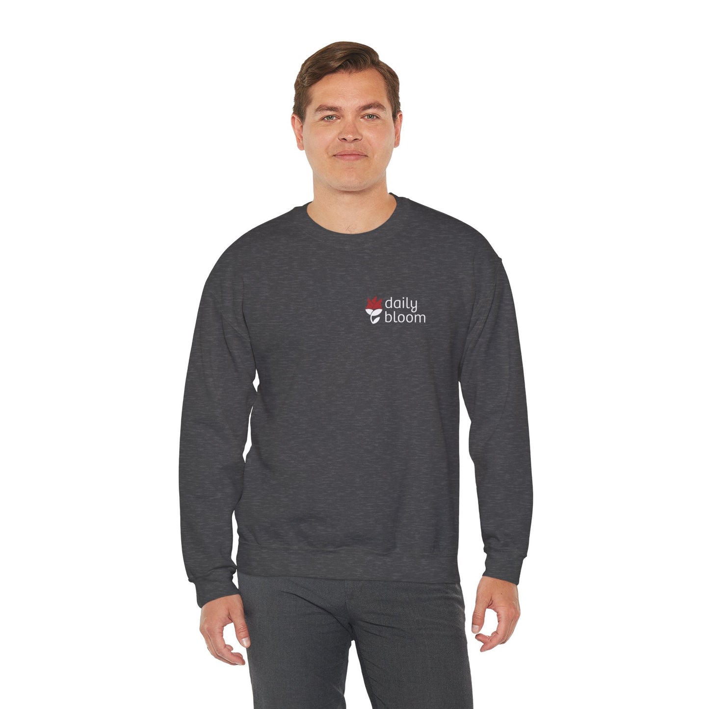 Daily Bloom Logo Sweatshirt-Neurodiversity, ADHD & Autism Awareness & Acceptance by Daily Bloom