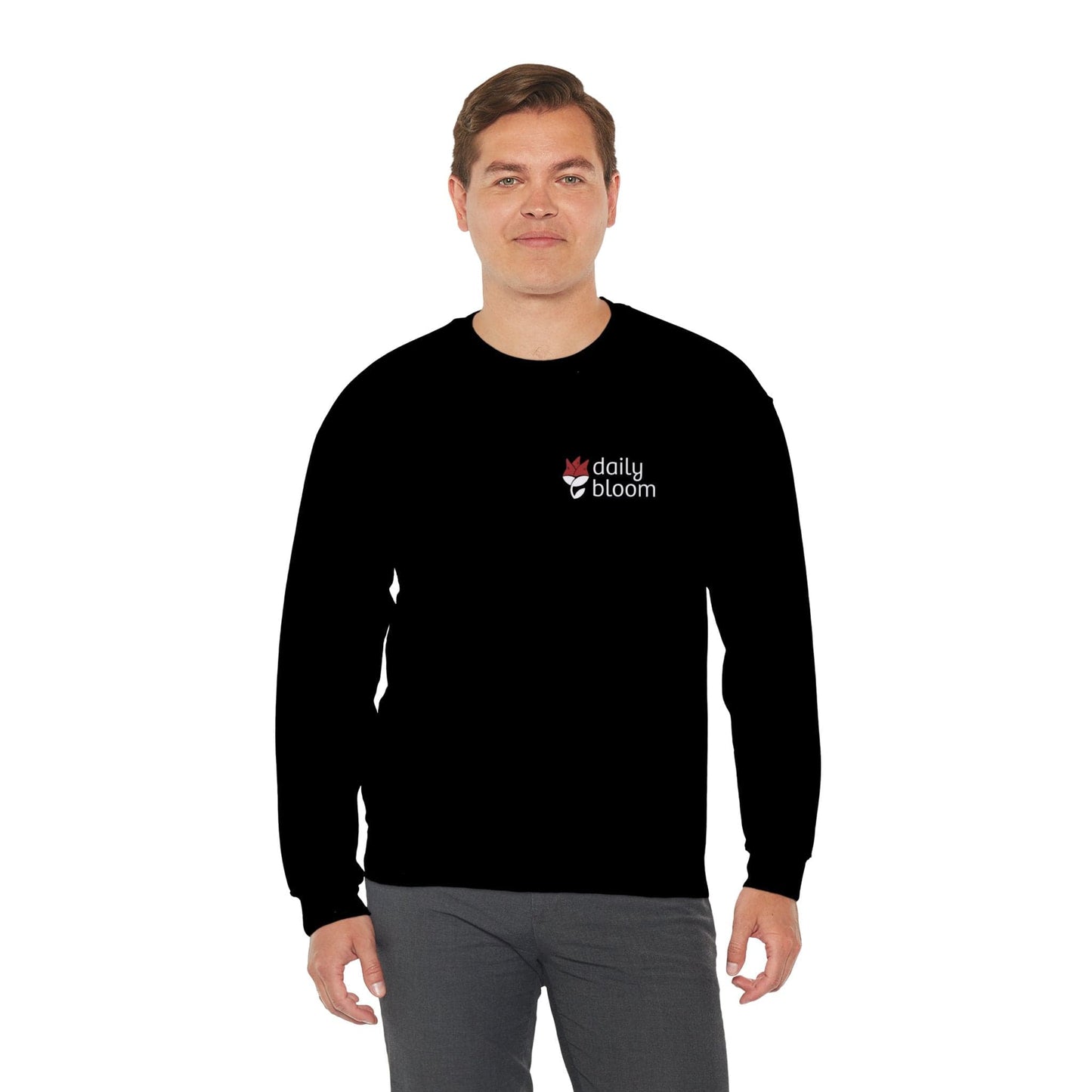 Daily Bloom Logo Sweatshirt-Neurodiversity, ADHD & Autism Awareness & Acceptance by Daily Bloom