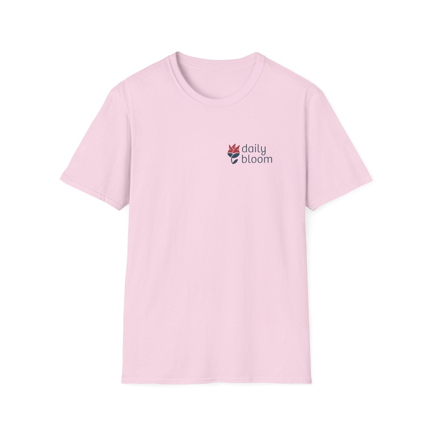 Daily Bloom Logo T-Shirt-Light Pink-Neurodiversity, ADHD & Autism Awareness & Acceptance by Daily Bloom