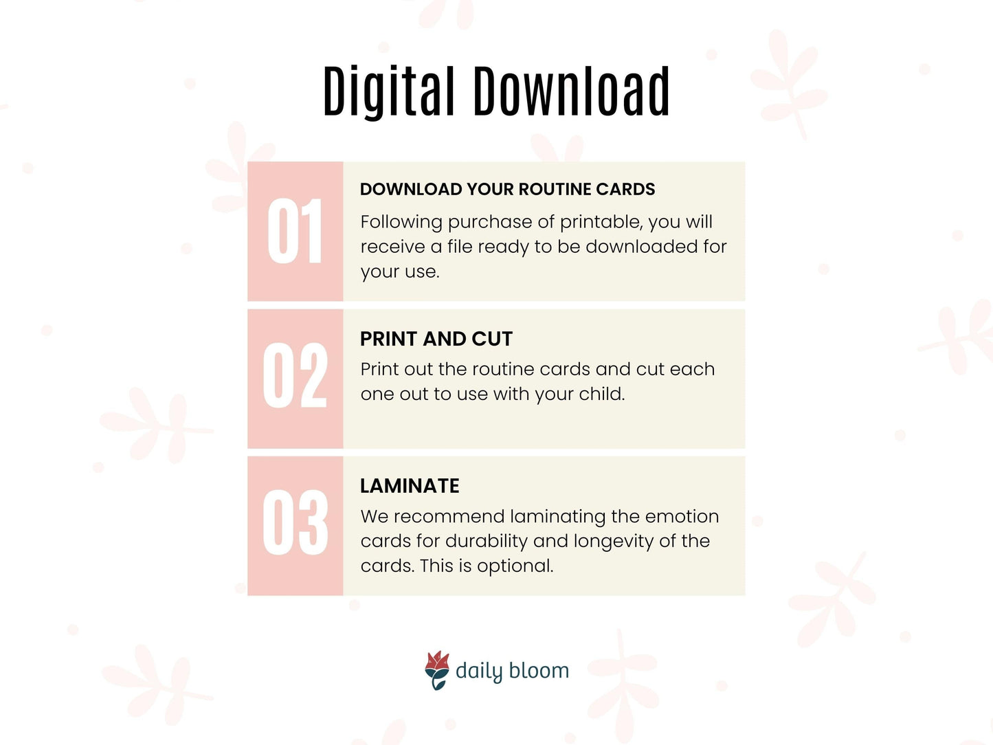 Daily Routine Cards for Kids-Neurodiversity, ADHD & Autism Awareness & Acceptance Digital Download by Daily Bloom