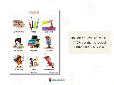 Autism Digital Download - Daily Routine Cards for Kids - Daily Bloom