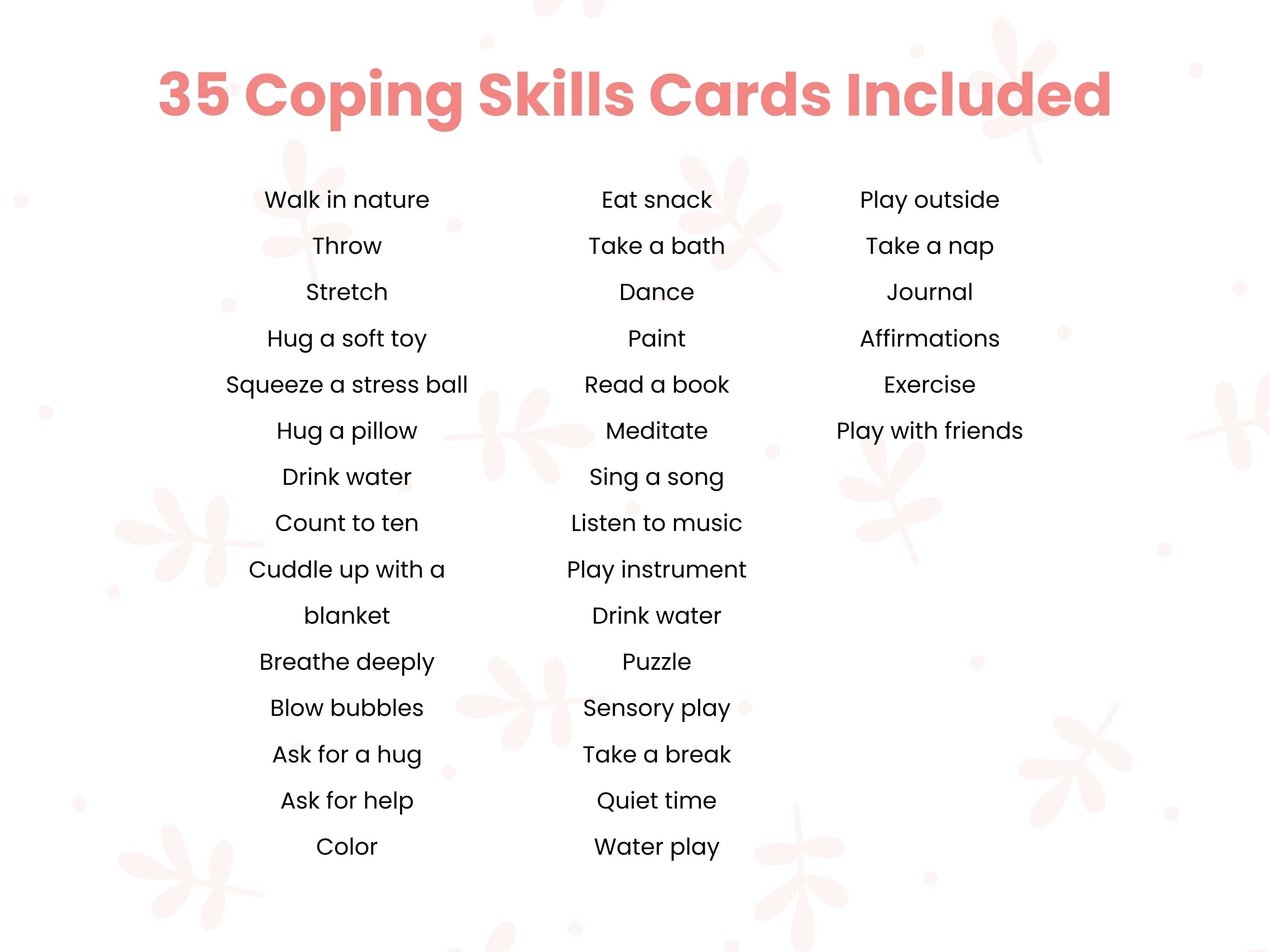 Flash Card Bundle - Set of 2 - Coping Skills & Emotions Cards-Neurodiversity, ADHD & Autism Awareness & Acceptance Digital Download by Daily Bloom