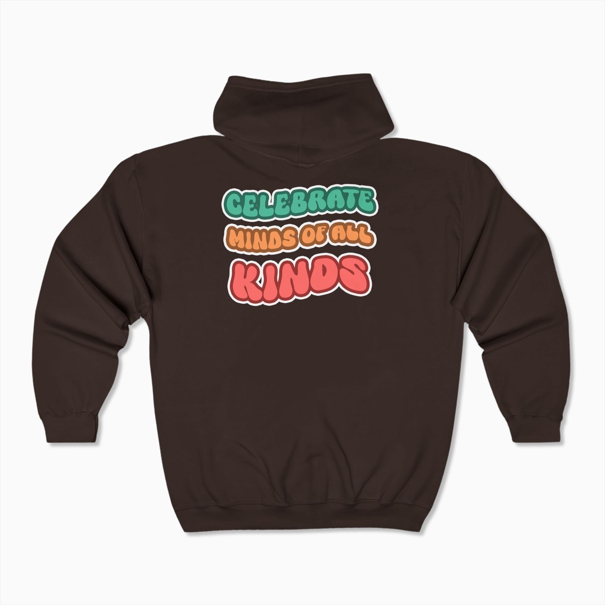 Autism Hoodie By Daily Bloom Autism Awareness 2025 - Celebrate Minds of All Kinds Zip Up Hoodie