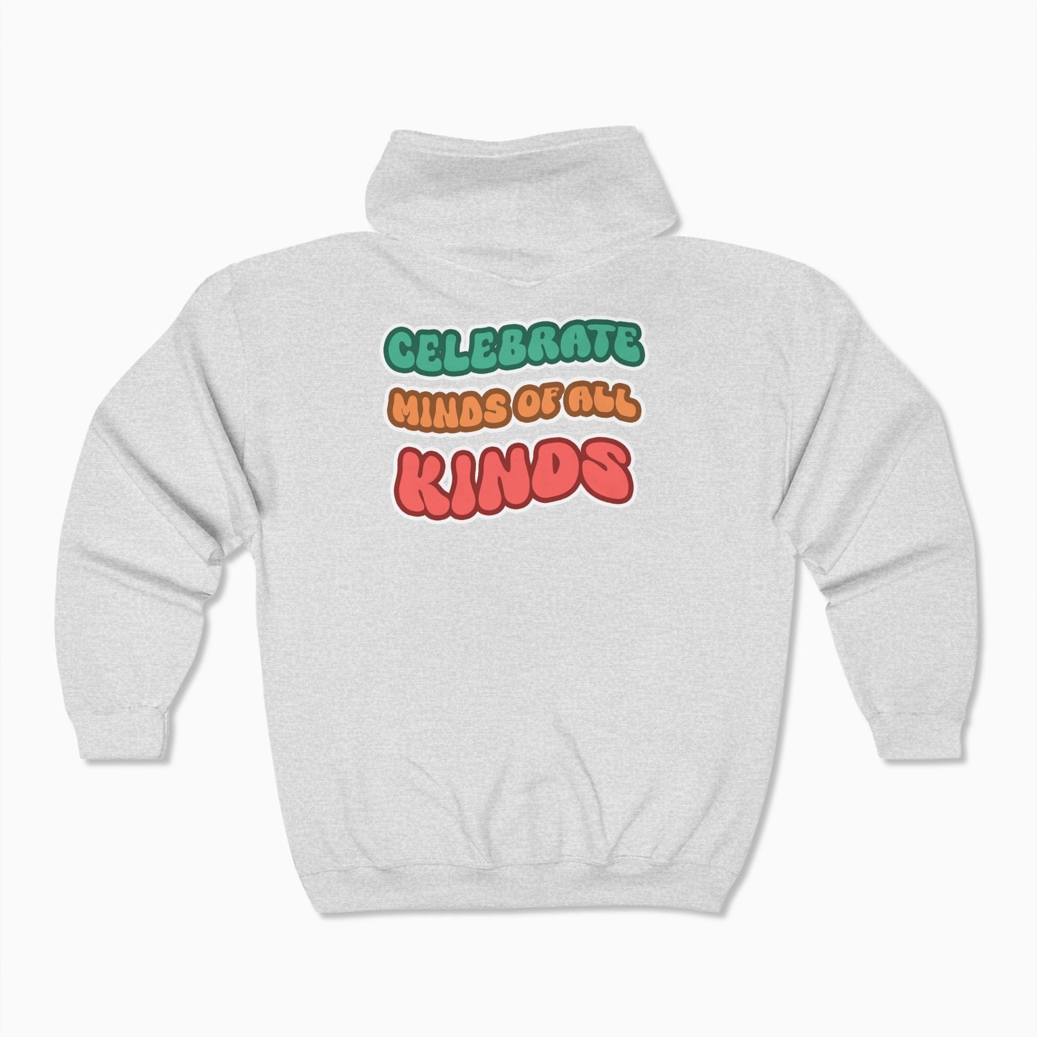 Autism Hoodie By Daily Bloom Autism Awareness 2025 - Celebrate Minds of All Kinds Zip Up Hoodie