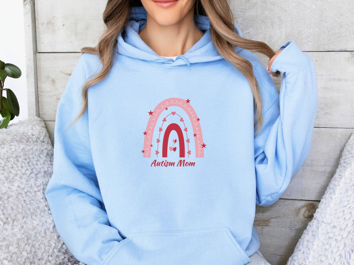 Autism Mom Rainbow Hoodie-Neurodiversity, ADHD & Autism Awareness & Acceptance Hoodie by Daily Bloom