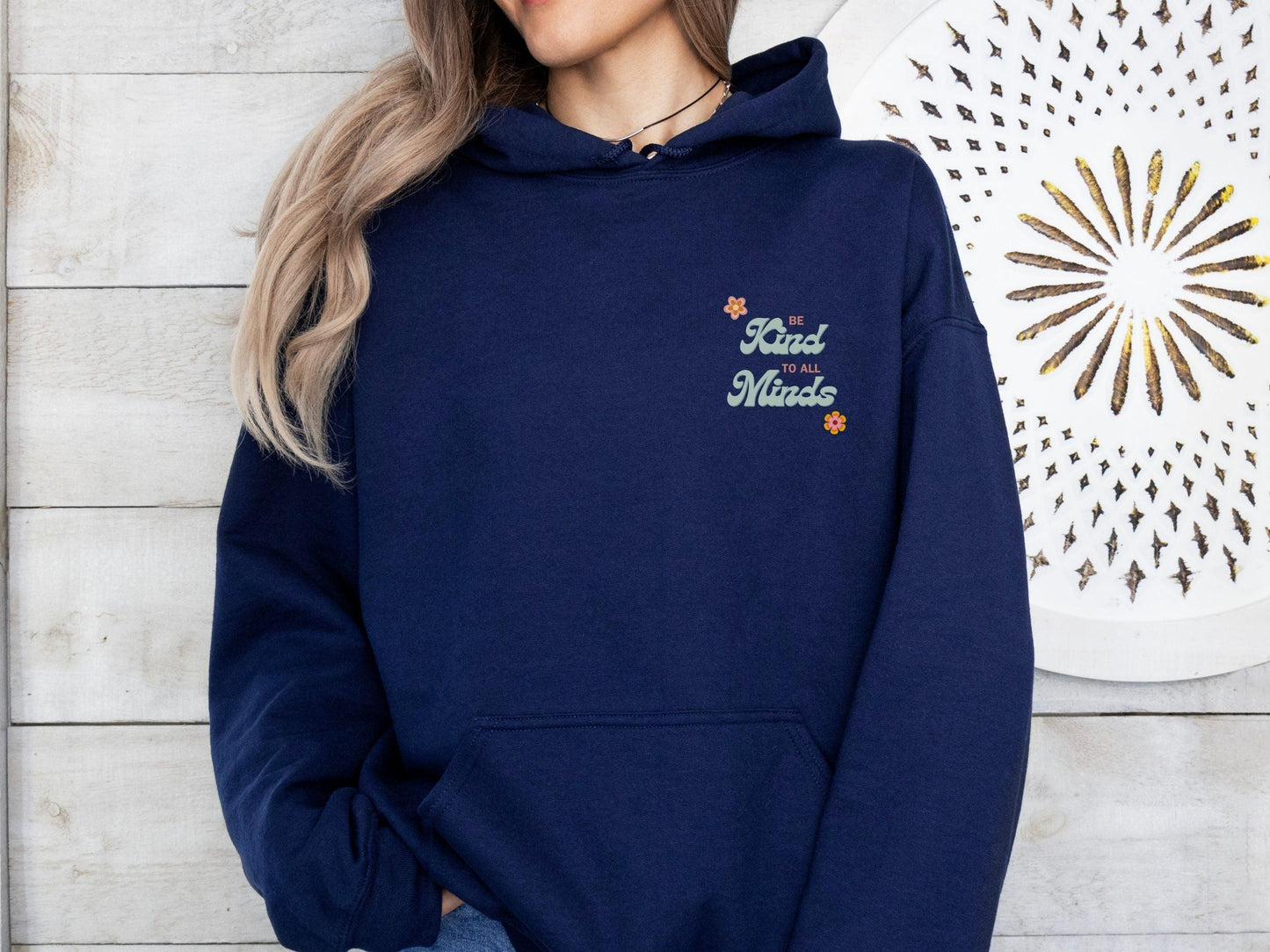 Be Kind to All Minds Hoodie-Neurodiversity, ADHD & Autism Awareness & Acceptance Hoodie by Daily Bloom
