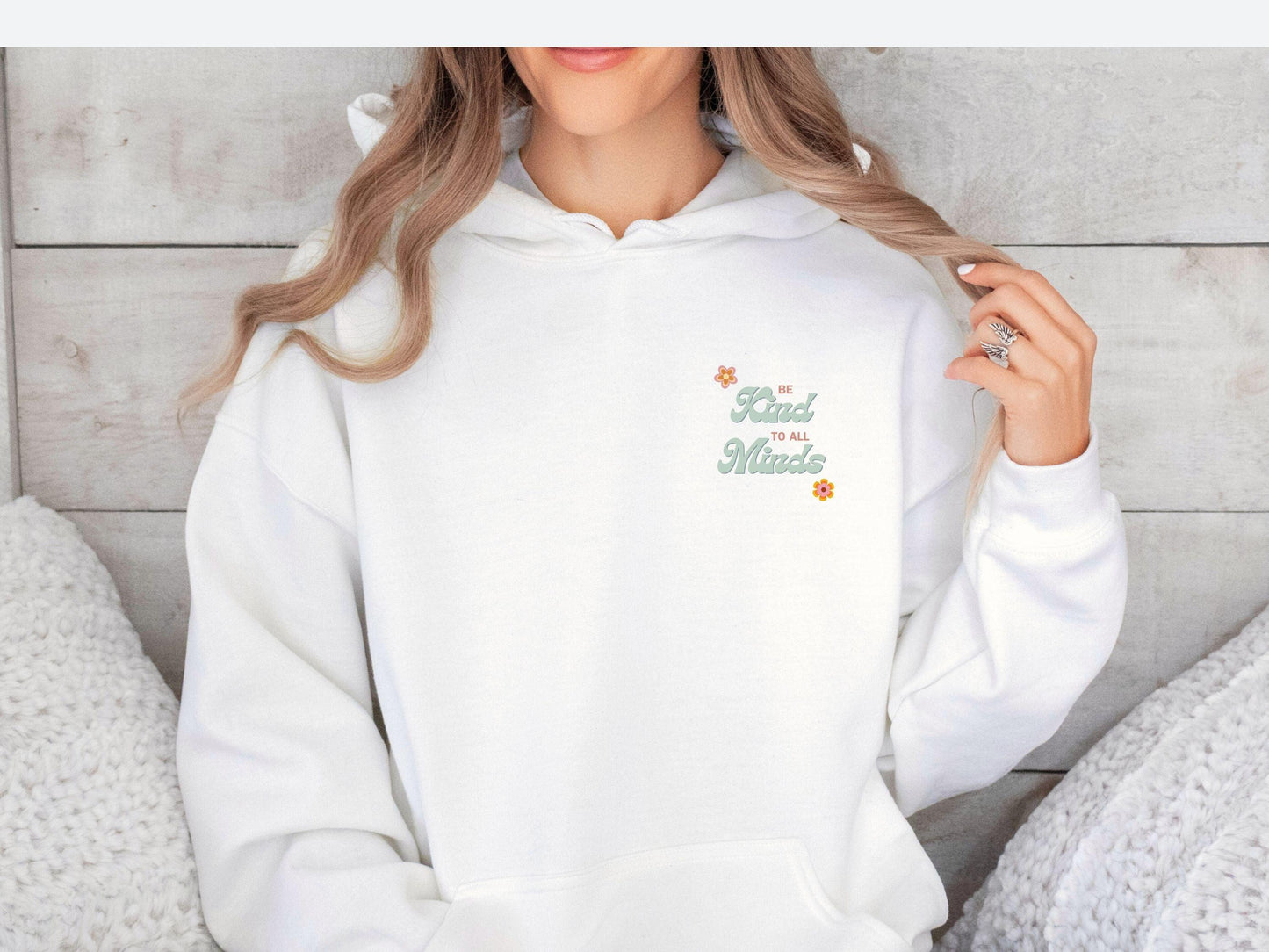 Be Kind to All Minds Hoodie-Neurodiversity, ADHD & Autism Awareness & Acceptance Hoodie by Daily Bloom