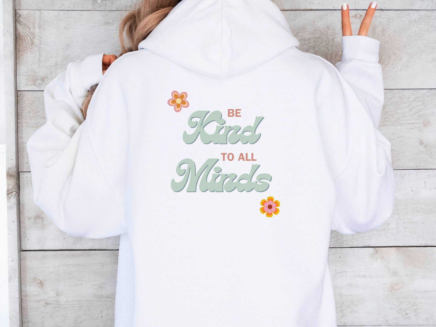 Be Kind to All Minds Hoodie-Neurodiversity, ADHD & Autism Awareness & Acceptance Hoodie by Daily Bloom