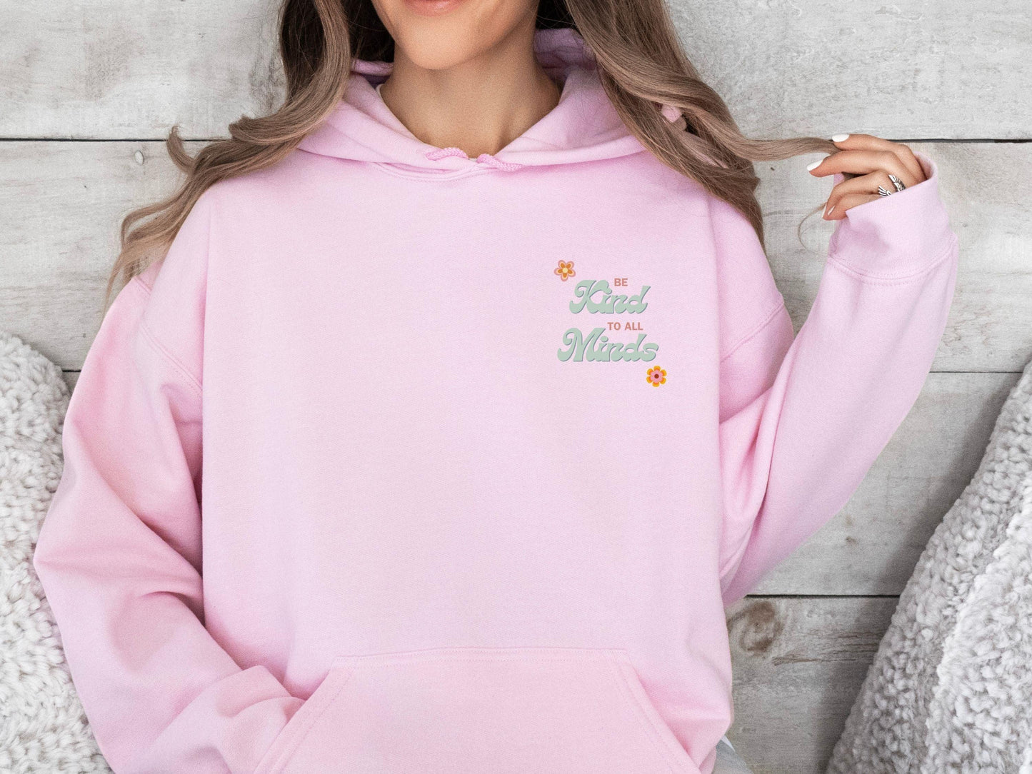 Be Kind to All Minds Hoodie-Neurodiversity, ADHD & Autism Awareness & Acceptance Hoodie by Daily Bloom