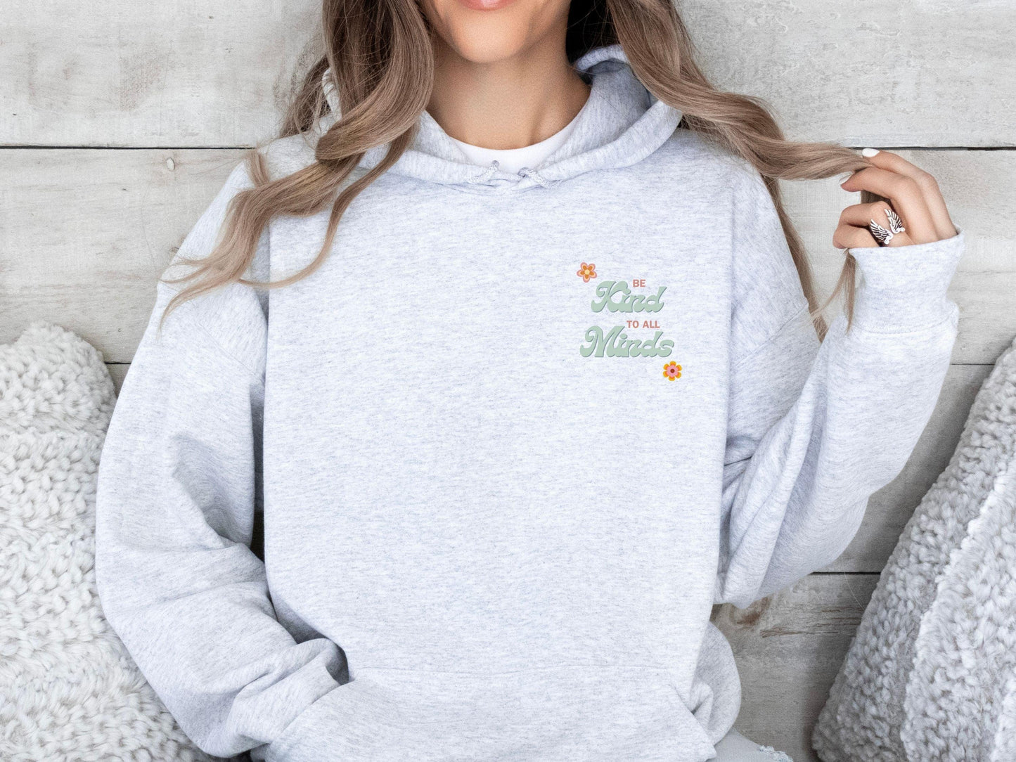 Be Kind to All Minds Hoodie-Neurodiversity, ADHD & Autism Awareness & Acceptance Hoodie by Daily Bloom