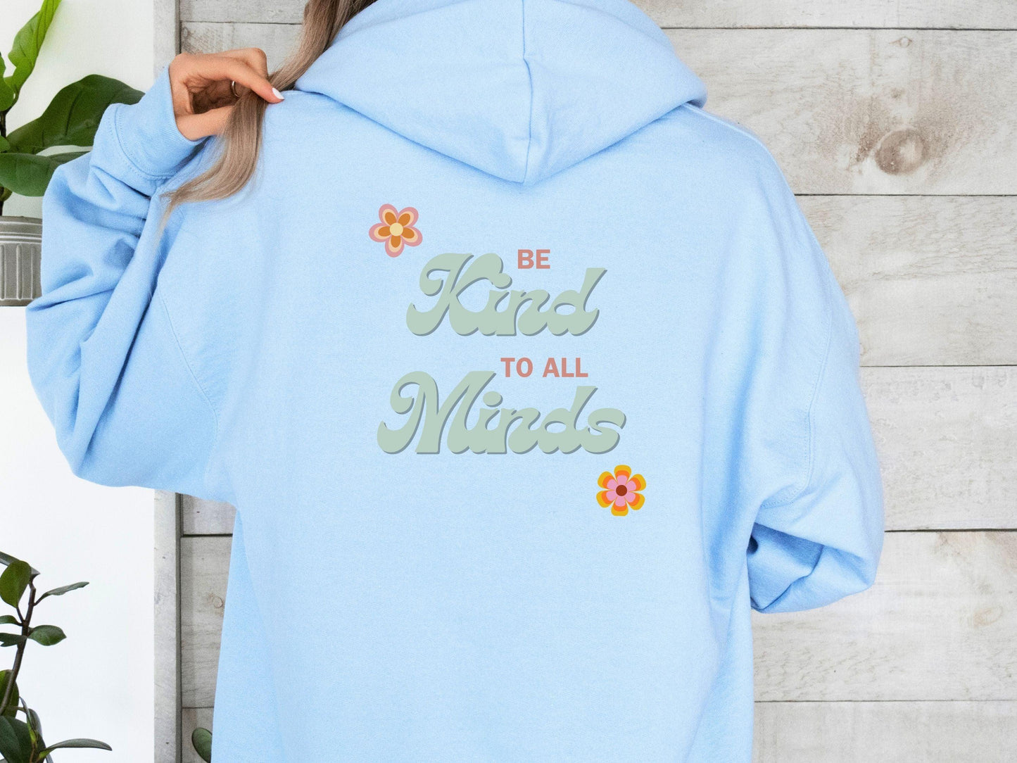 Be Kind to All Minds Hoodie-Neurodiversity, ADHD & Autism Awareness & Acceptance Hoodie by Daily Bloom