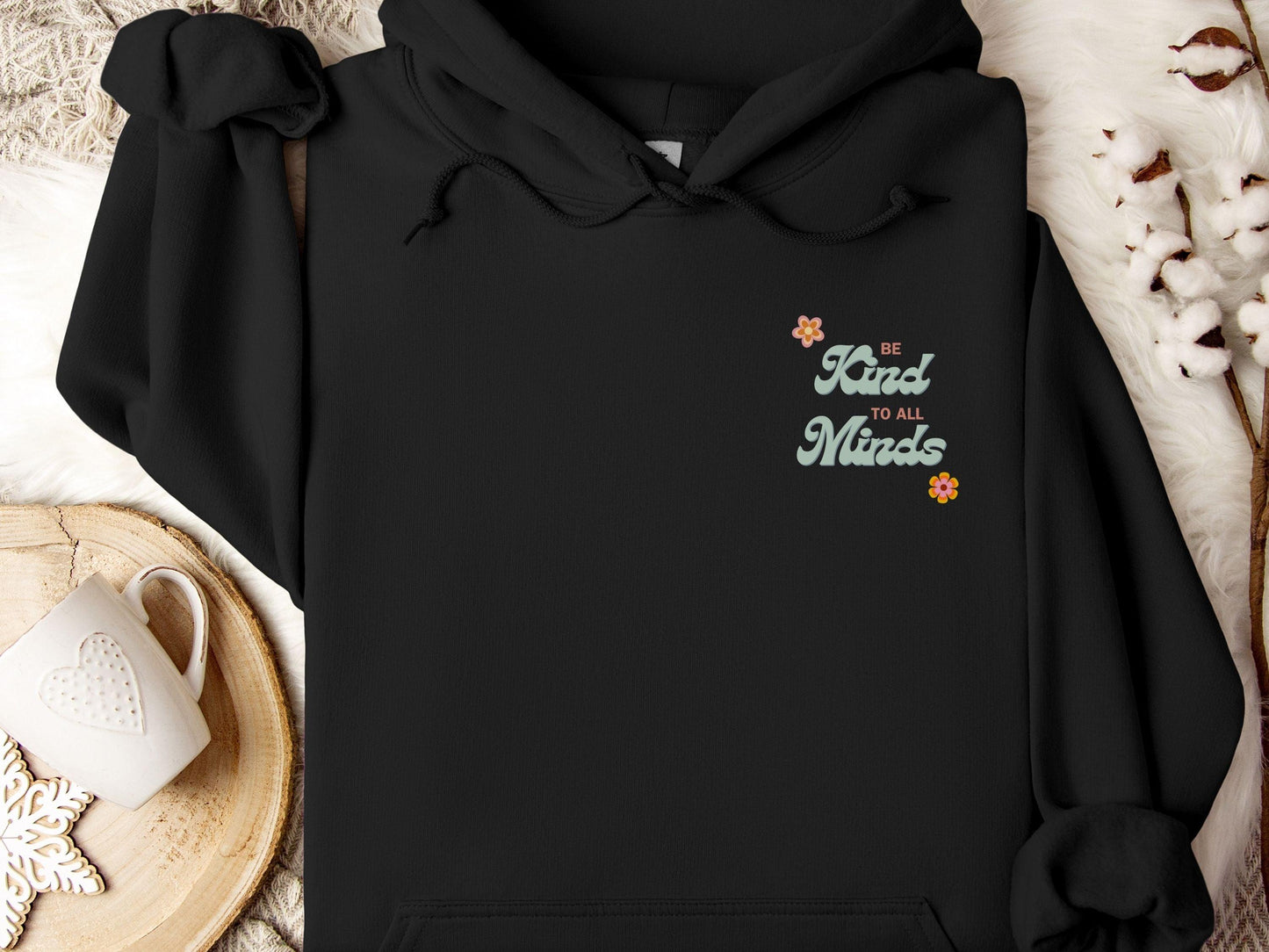 Be Kind to All Minds Hoodie-Neurodiversity, ADHD & Autism Awareness & Acceptance Hoodie by Daily Bloom