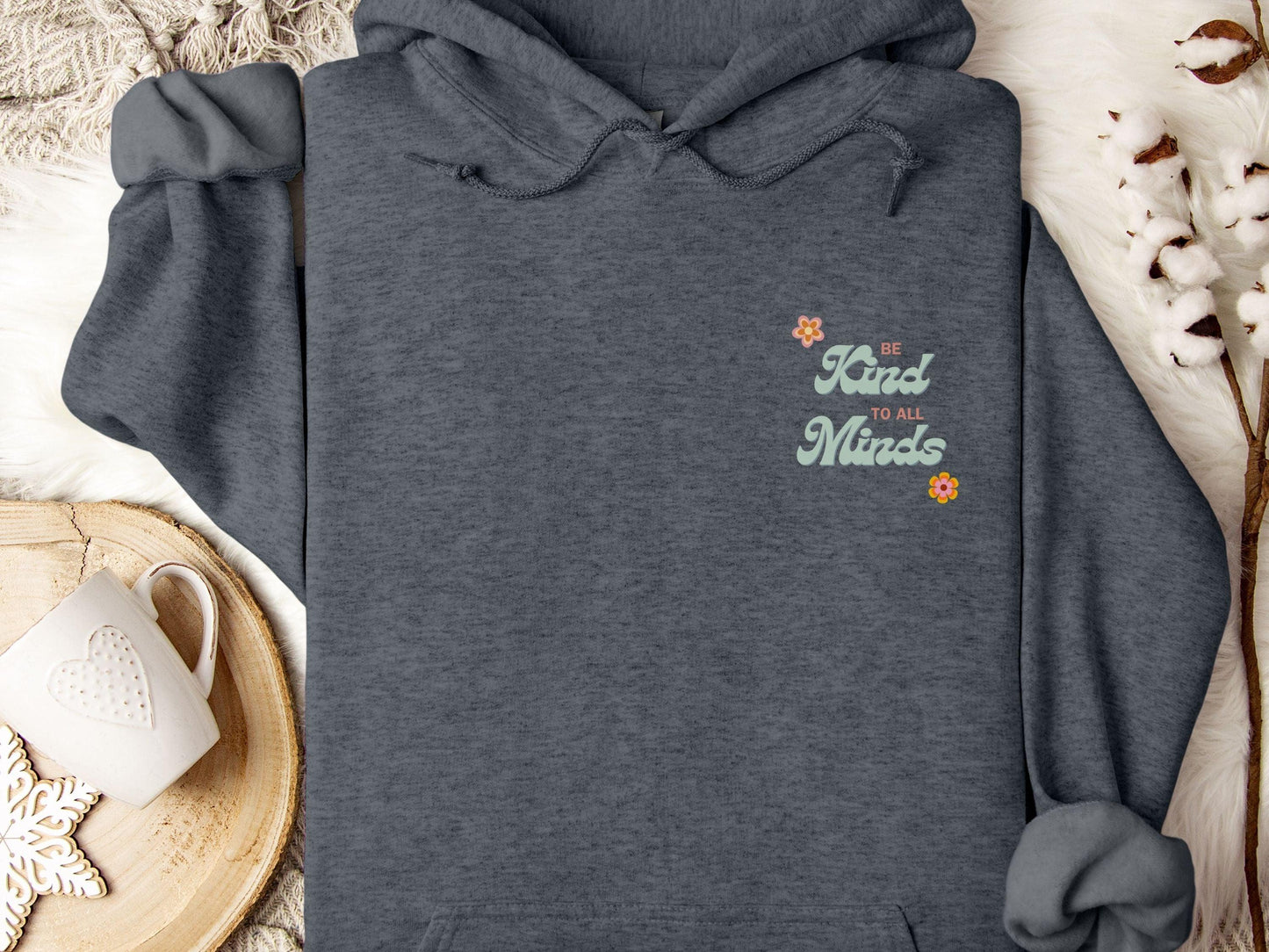 Be Kind to All Minds Hoodie-Neurodiversity, ADHD & Autism Awareness & Acceptance Hoodie by Daily Bloom