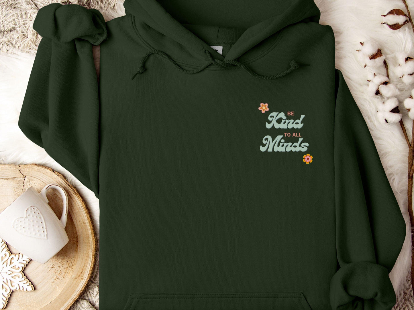 Be Kind to All Minds Hoodie-Neurodiversity, ADHD & Autism Awareness & Acceptance Hoodie by Daily Bloom