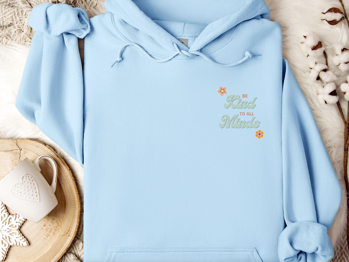 Be Kind to All Minds Hoodie-Neurodiversity, ADHD & Autism Awareness & Acceptance Hoodie by Daily Bloom