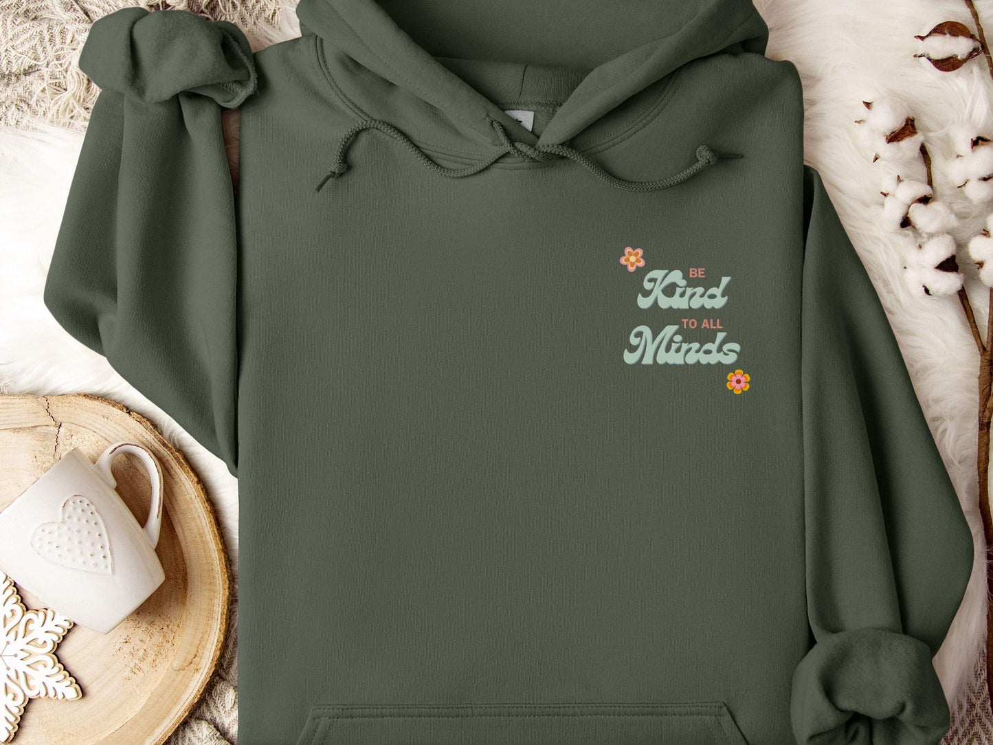 Be Kind to All Minds Hoodie-Neurodiversity, ADHD & Autism Awareness & Acceptance Hoodie by Daily Bloom