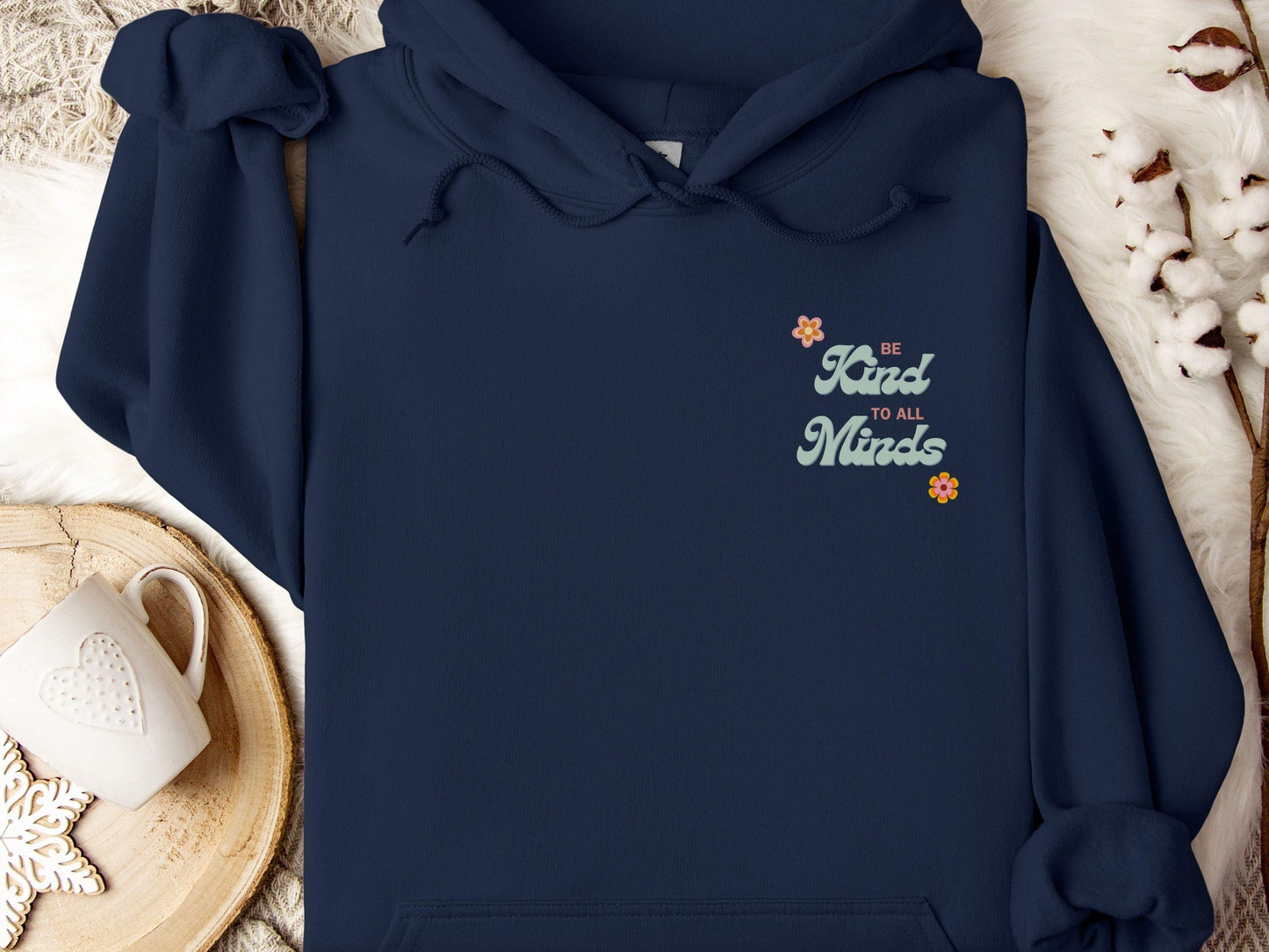 Be Kind to All Minds Hoodie-Neurodiversity, ADHD & Autism Awareness & Acceptance Hoodie by Daily Bloom
