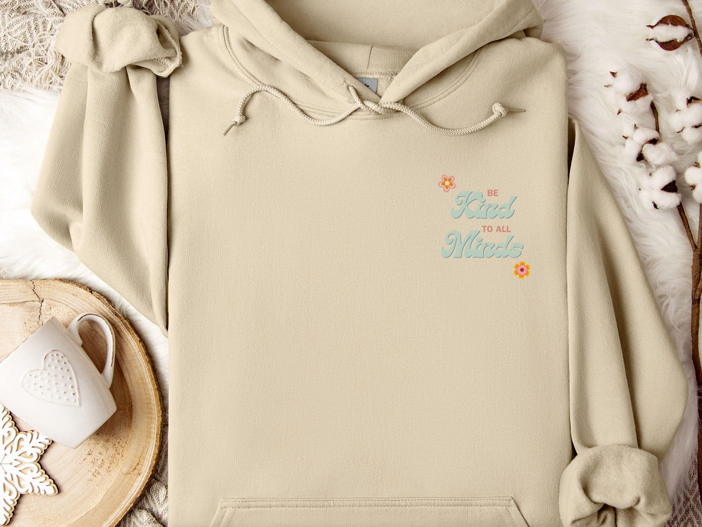 Be Kind to All Minds Hoodie-Neurodiversity, ADHD & Autism Awareness & Acceptance Hoodie by Daily Bloom