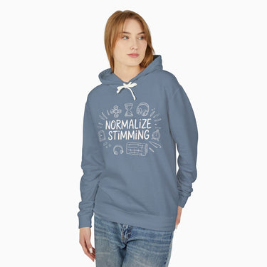 Autism Hoodie - Normalize Stimming Comfort Colors Lightweight Hoodie - Daily Bloom