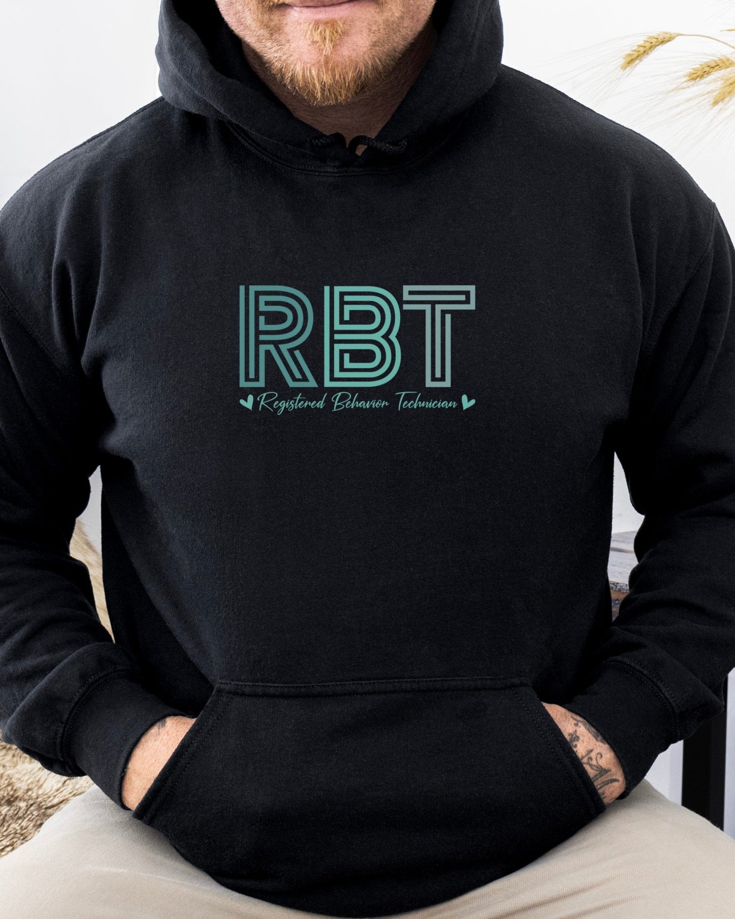 RBT Geometric Hoodie-Neurodiversity, ADHD & Autism Awareness & Acceptance Hoodie by Daily Bloom