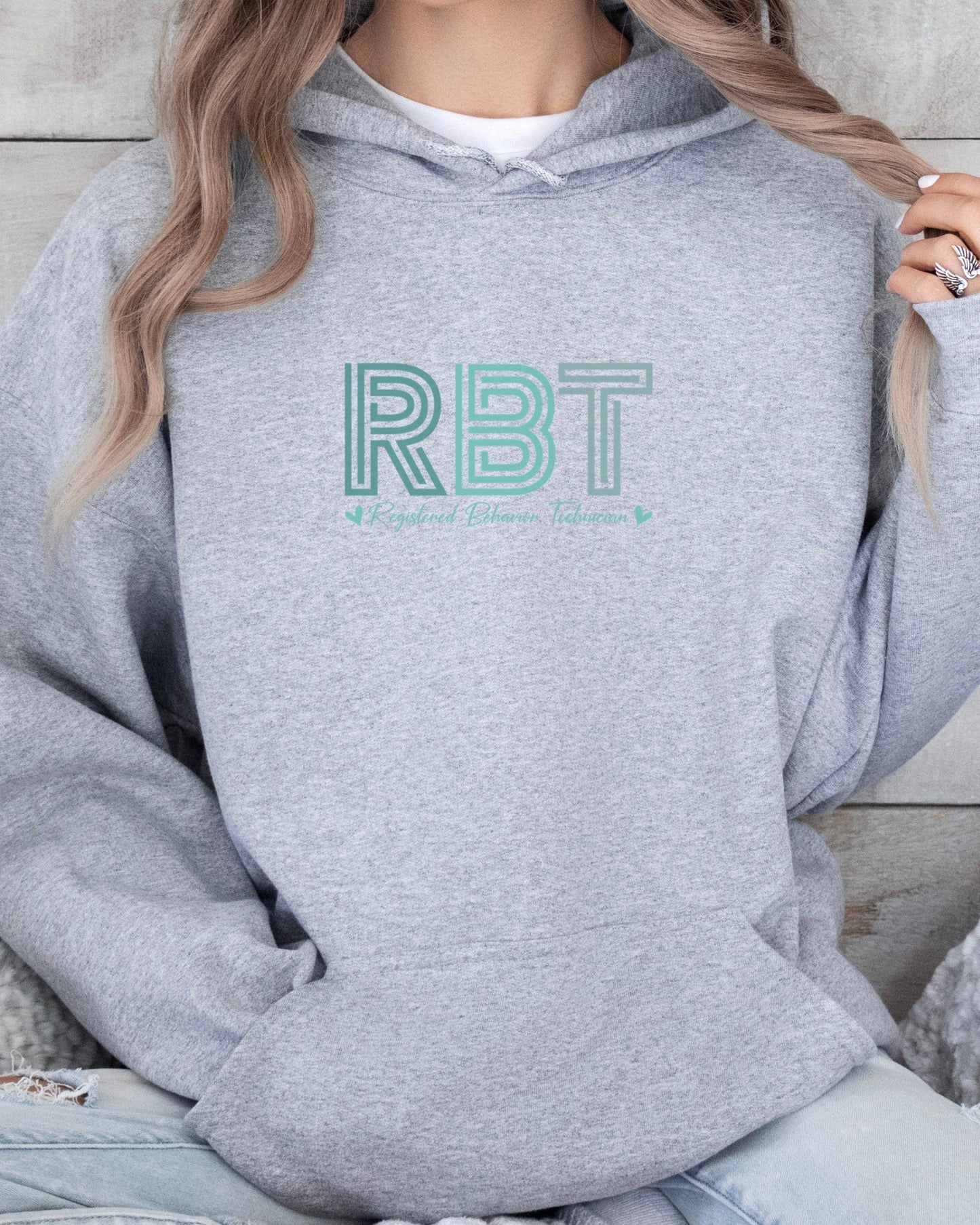 RBT Geometric Hoodie-Neurodiversity, ADHD & Autism Awareness & Acceptance Hoodie by Daily Bloom