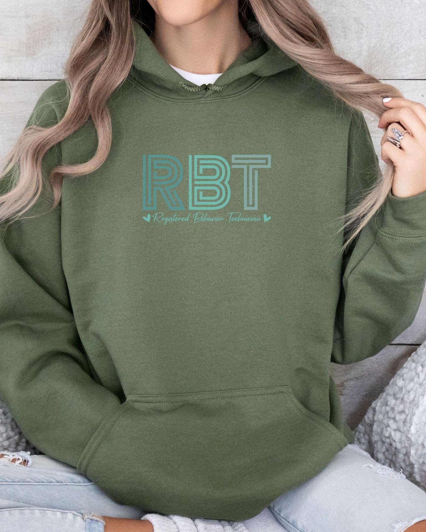 RBT Geometric Hoodie-Neurodiversity, ADHD & Autism Awareness & Acceptance Hoodie by Daily Bloom