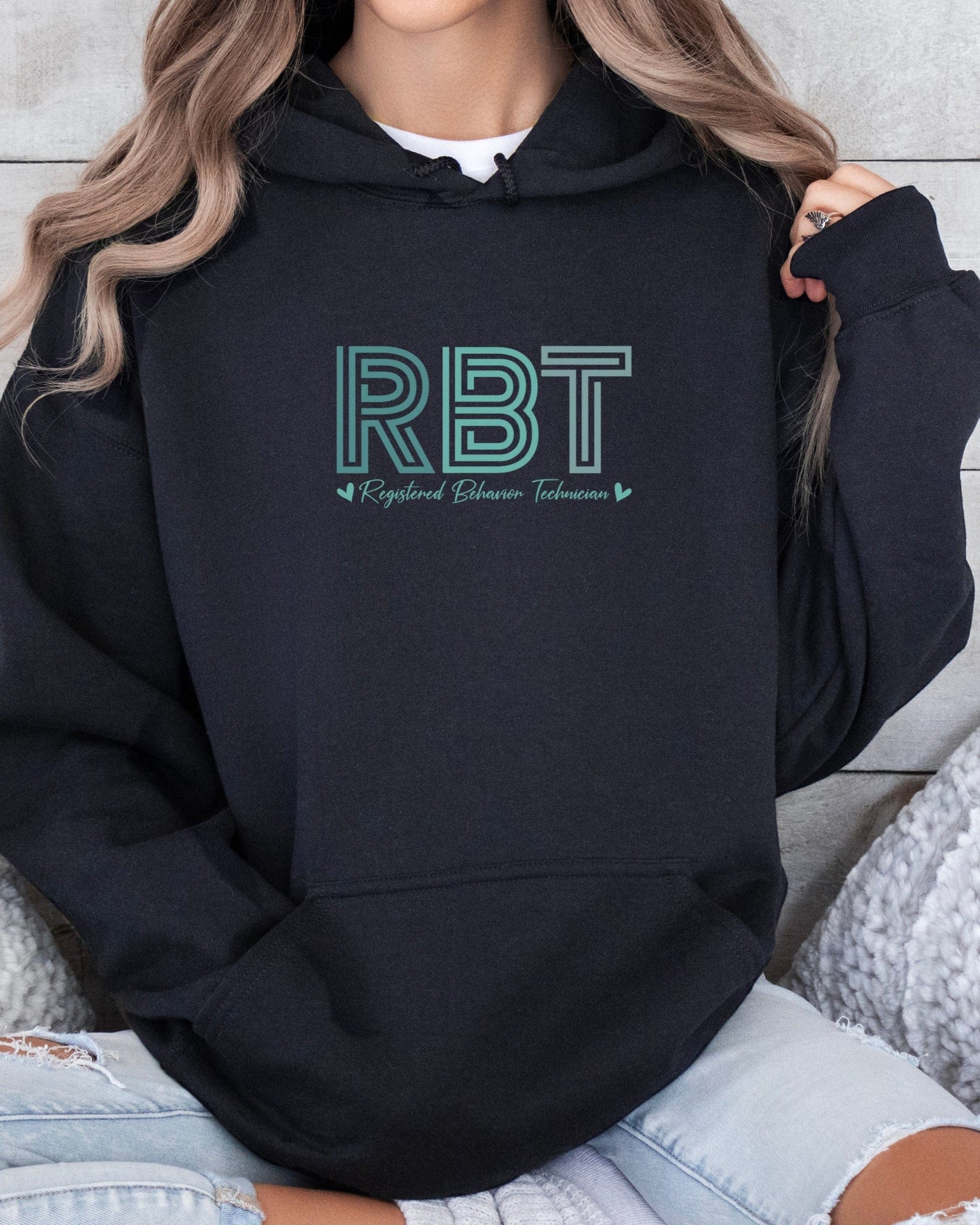 RBT Geometric Hoodie-Neurodiversity, ADHD & Autism Awareness & Acceptance Hoodie by Daily Bloom