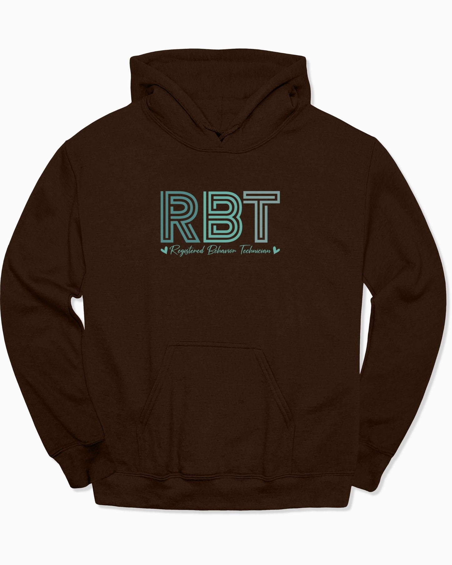 RBT Geometric Hoodie-Dark Chocolate-Neurodiversity, ADHD & Autism Awareness & Acceptance Hoodie by Daily Bloom