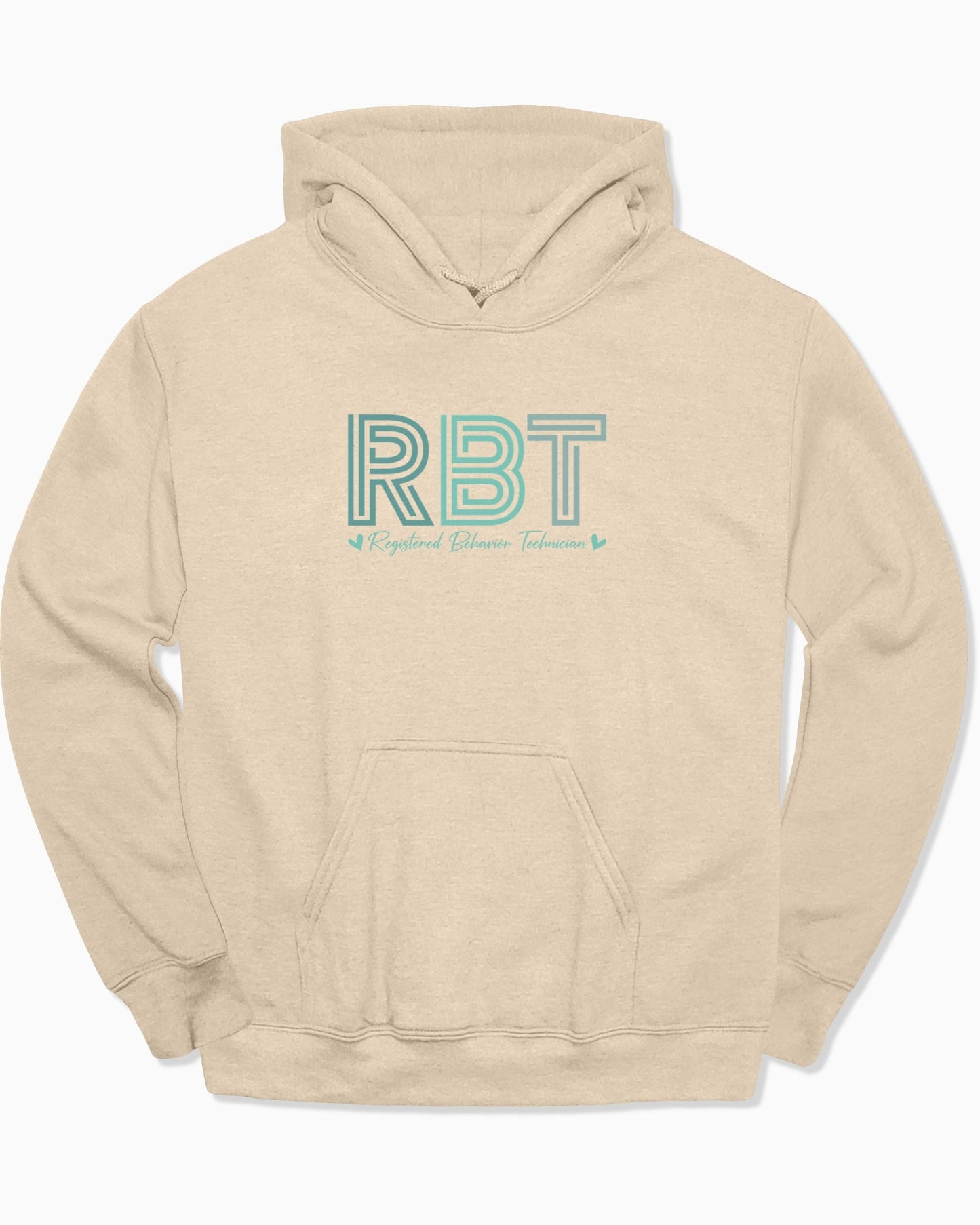 RBT Geometric Hoodie-Sand-Neurodiversity, ADHD & Autism Awareness & Acceptance Hoodie by Daily Bloom