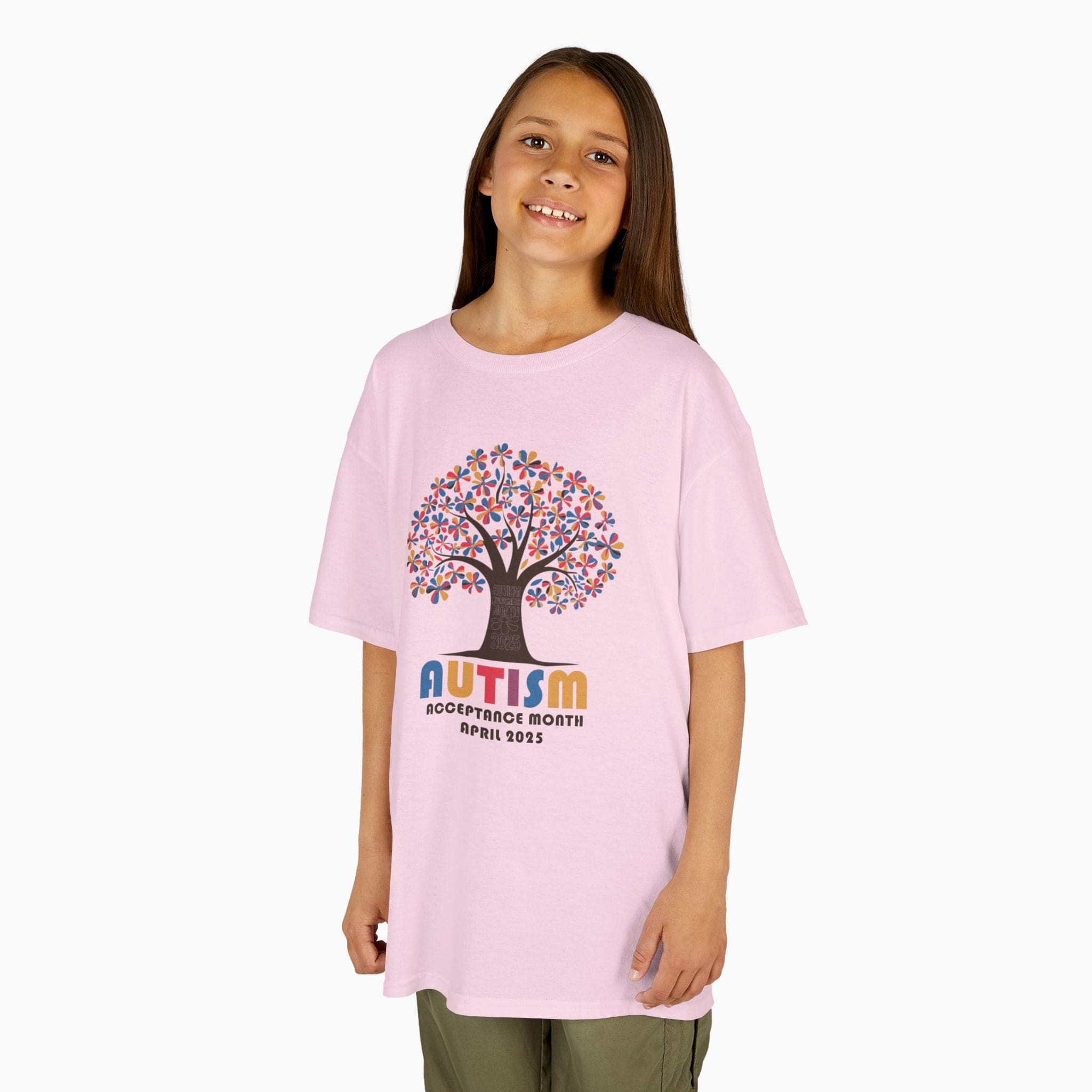 Autism Kids clothes By Daily Bloom Autism Awareness 2025 - Tree of Acceptance Youth T-Shirt