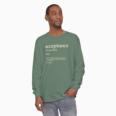 Autism Long - sleeve - Acceptance Definition Comfort Colors Long Sleeve T-Shirt - Daily Bloom