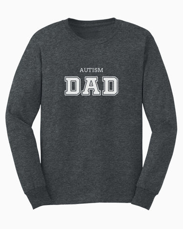 Autism Long - sleeve - Autism Dad College Long Sleeve T-Shirt - Daily Bloom