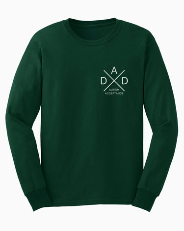 Autism Long - sleeve - Dad Cross Long Sleeve T-Shirt - Daily Bloom