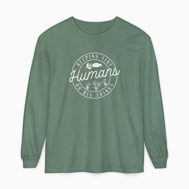 Autism Long - sleeve - Helping Tiny Humans Do Big Things Comfort Colors Long Sleeve T-Shirt - Daily Bloom